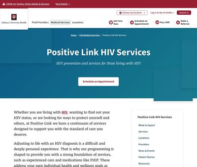 STD Testing at IU Health Bloomington Hospital HIV/AIDS Positive Link