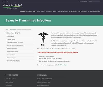 STD Testing at Hancock County Health Department