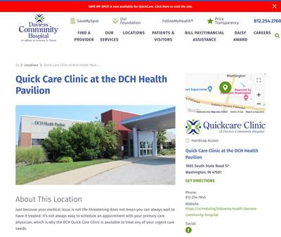 STD Testing at Daviess Community Hospital Quick Care