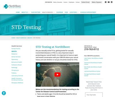 STD Testing at NorthShore Health Centers