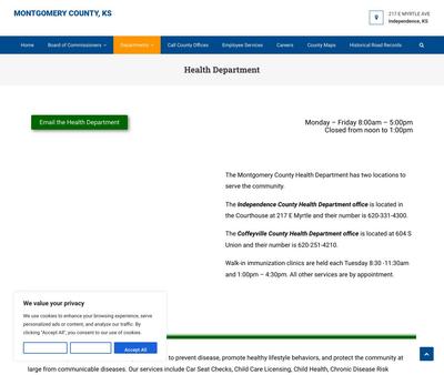 STD Testing at Montgomery County Health Department