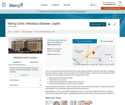 STD Testing at Mercy Clinic Infectious Disease - Joplin