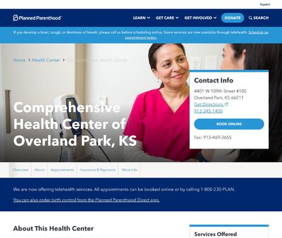 STD Testing at Planned Parenthood - Comprehensive Health Center of Overland Park, KS