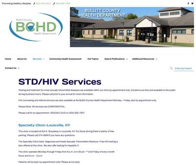 STD Testing at Bullitt County Health Department