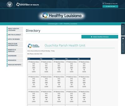 STD Testing at Ouachita Parish Health Unit