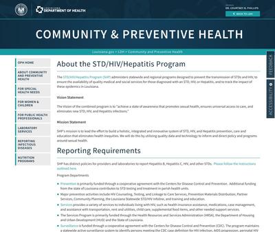 STD Testing at Louisiana Department of Health and Hospitals - Office of Public Health