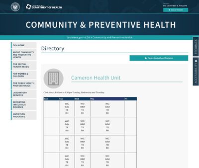 STD Testing at Louisiana Department of Health and Hospitals (Cameron Parish Health Unit)