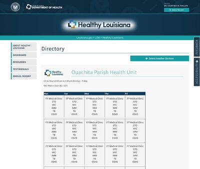 STD Testing at Ouachita Parish Health Unit