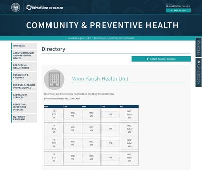 STD Testing at Winn Parish Health Unit