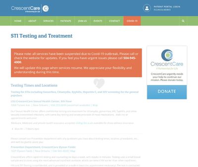 STD Testing at Crescent Care
