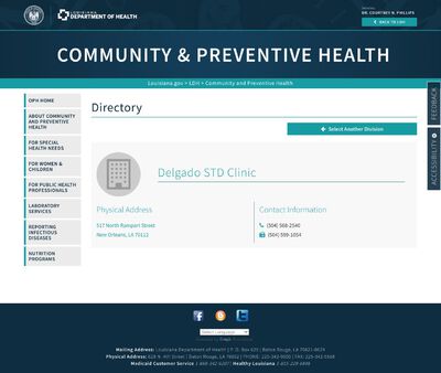 STD Testing at Delgado STD Clinic