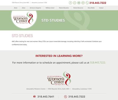 STD Testing at Alexandria Women’s Center