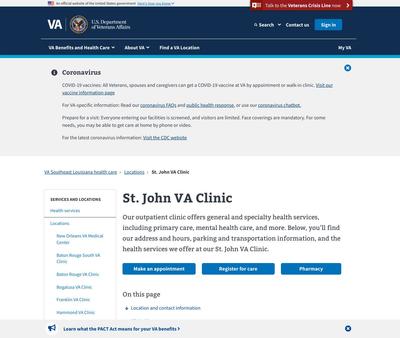 STD Testing at St. John VA Clinic