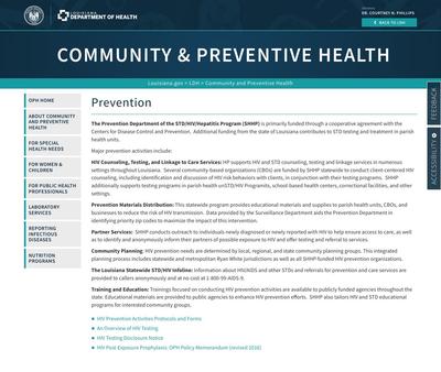 STD Testing at Louisiana Department of Health and Hospitals Office of Public Health Delgado STD Clinic