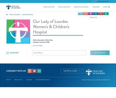 STD Testing at Our Lady of Lourdes Women's & Children's Hospital