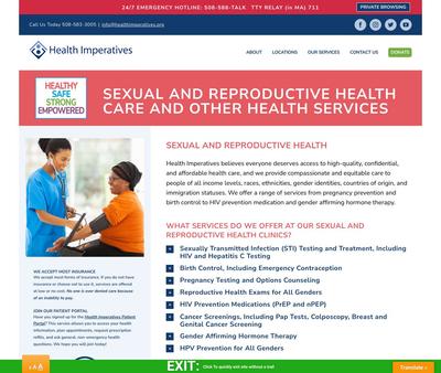 STD Testing at Health Imperatives - Hyannis Sexual and Reproductive Health