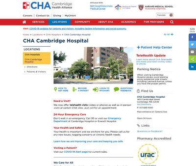 STD Testing at CHA Cambridge Hospital