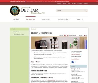 STD Testing at Dedham Town Health Department