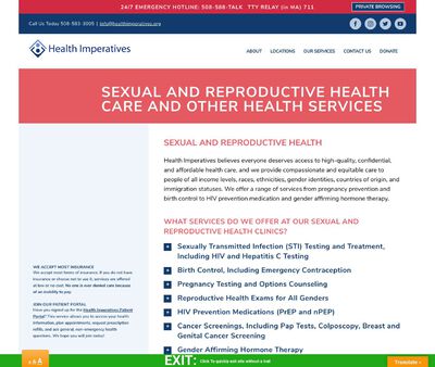 STD Testing at Health Imperatives - New Bedford