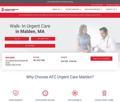 STD Testing at AFC Urgent Care Malden