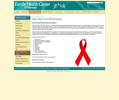 STD Testing at Family Health Center of Worcester