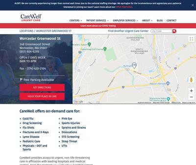 STD Testing at CareWell Urgent Care Worcester Greenwood St