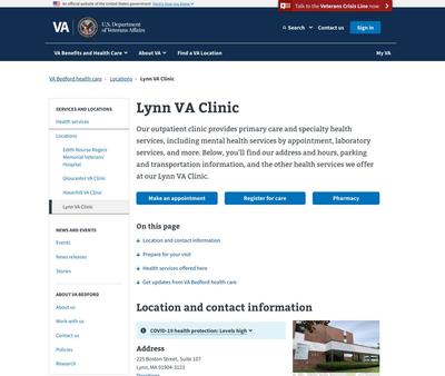 STD Testing at Lynn VA Clinic