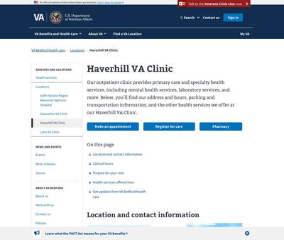 STD Testing at Haverhill VA Clinic