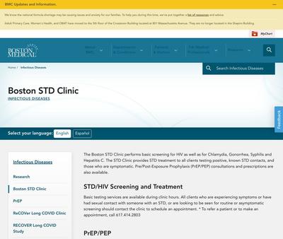 STD Testing at Boston STD Clinic