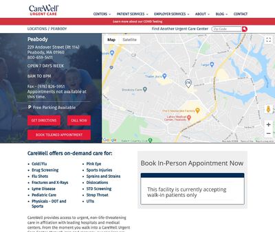 STD Testing at CareWell Urgent Care Peabody