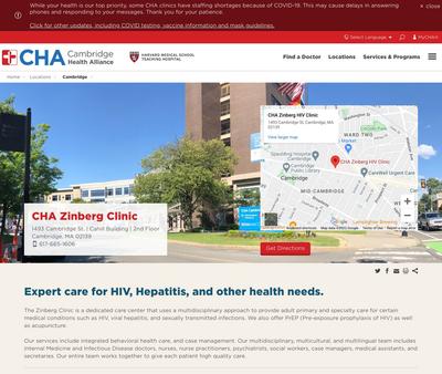 STD Testing at CHA Zinberg HIV Clinic