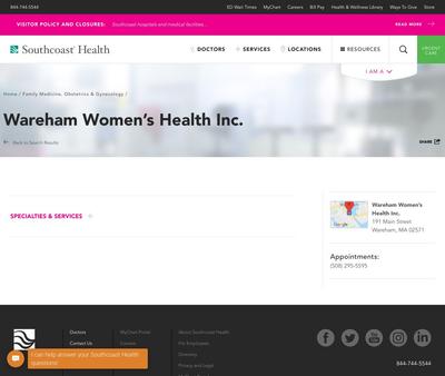STD Testing at Wareham Women's Health Inc