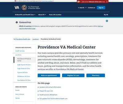 STD Testing at Providence VA Medical Center