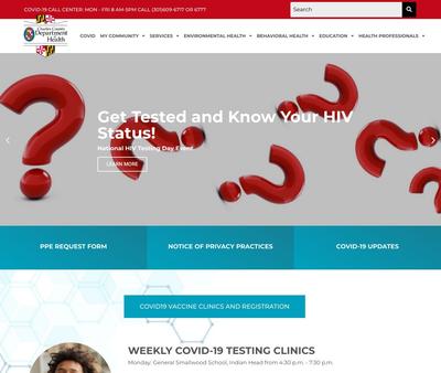 STD Testing at Charles County Department of Health