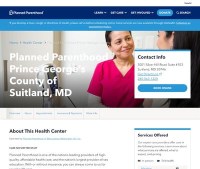 STD Testing at Planned Parenthood - Prince George’s County of Suitland, MD