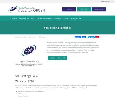 STD Testing at Capital Women's Care