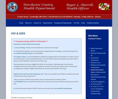 STD Testing at Dorchester County Health Department