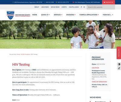 STD Testing at Washington County Health Department (WCHD)