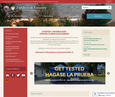 STD Testing at Frederick County Health Department