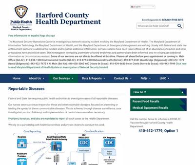 STD Testing at Harford County Health Department