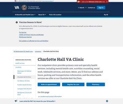 STD Testing at Charlotte Hall VA Clinic