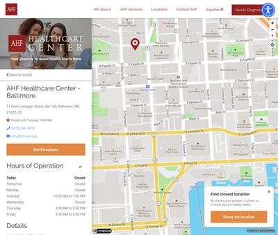 STD Testing at AHF Healthcare Center - Washington, DC K Street