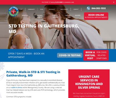 STD Testing at Fast Track Urgent Care Clinic
