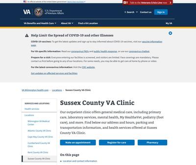 STD Testing at Sussex VA County Clinic