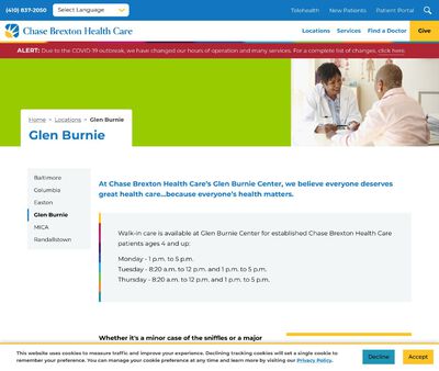 STD Testing at Chase Brexton Health Care- Glen Burnie Center