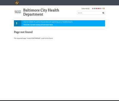 STD Testing at Baltimore Eastern Sexual Health Clinic