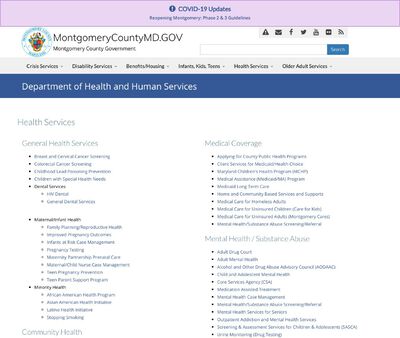 STD Testing at Montgomery County Department of Health and Human Services (Communicable Disease and Epidemiology)