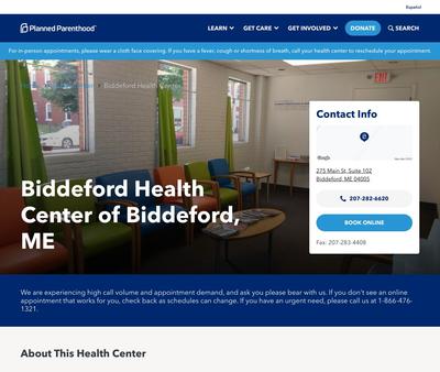 STD Testing at PlannedParenthood- BiddefordHealthCenter