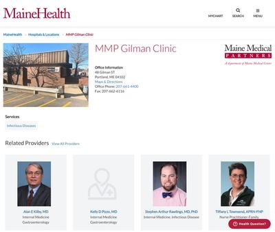 STD Testing at Maine Medical Partners Gilman Clinic