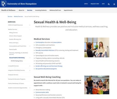 STD Testing at UNH Health & Wellness